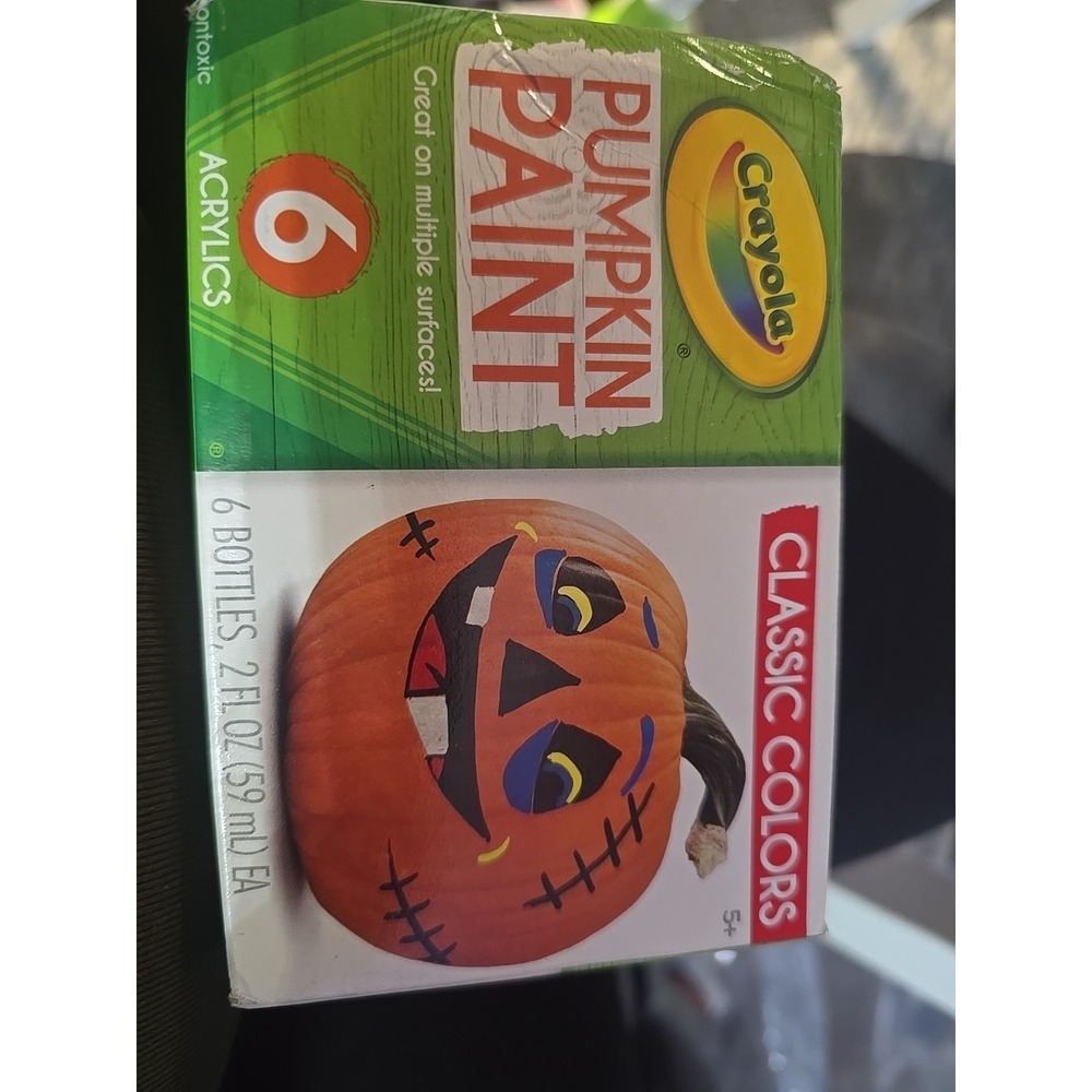 Pumpkin‎ Paint Set, Acrylic Paints in Autumn Colors, 6 Bottles New Sealed